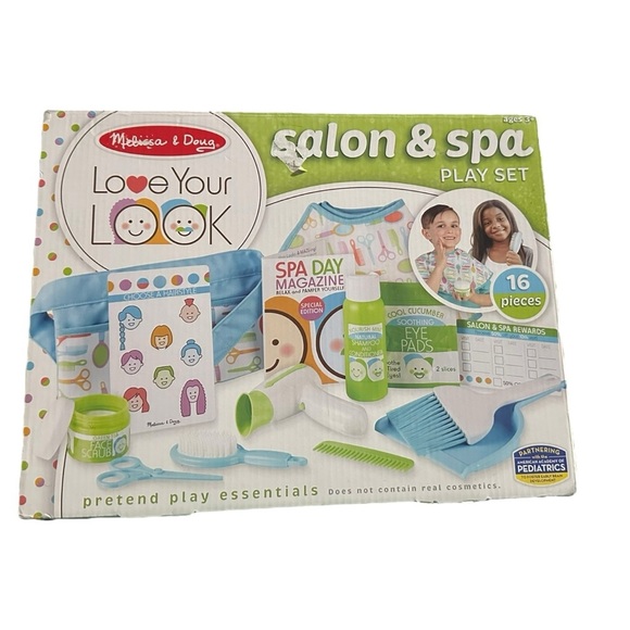 Melissa & Doug Love Your Look Salon & Spa Set - Blue, Green, White - Picture 1 of 2